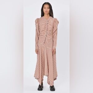 Plaid Long Sleeve Dress